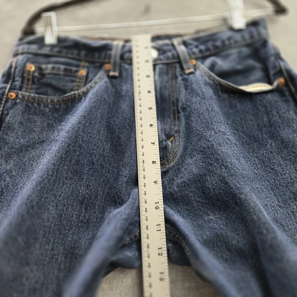 Levi's 505 Men Jeans 31X34 Blue Denim Regular Fit Straight‎ Leg